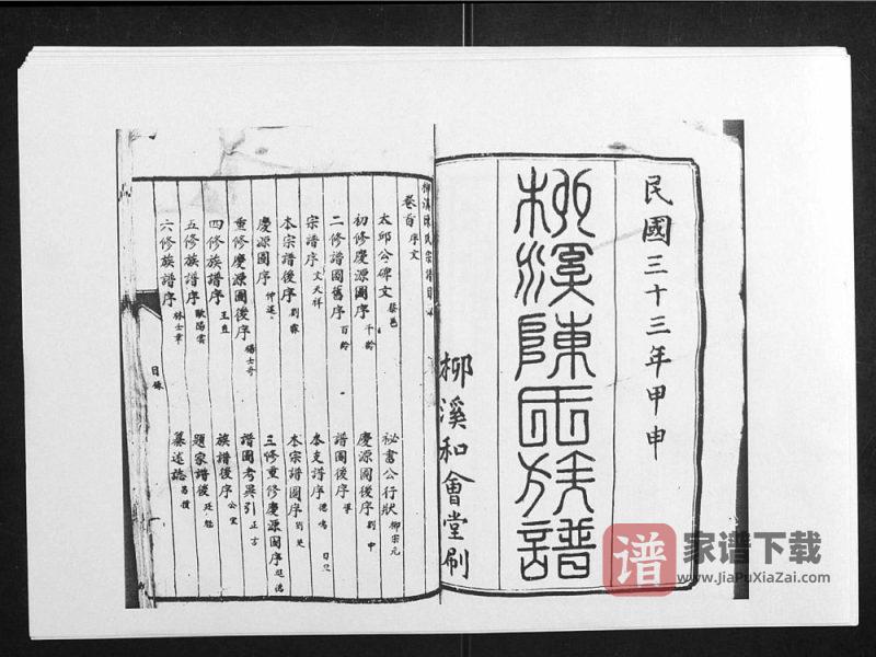 江西吉安泰和柳溪陈氏族谱PDF高清电子版下载-家谱下载
