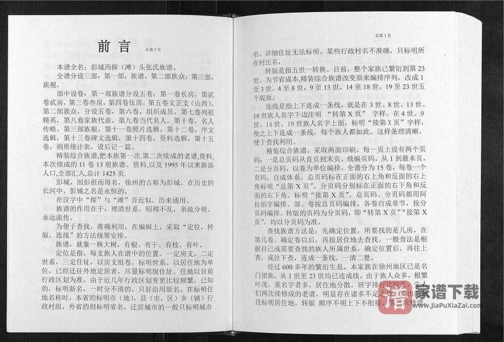 图片[2]-江苏徐州铜山区彭城西滩头张氏族谱（百忍堂）PDF高清电子版下载-家谱下载
