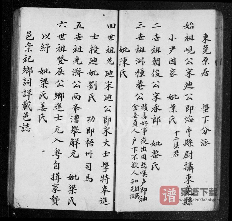 广东东莞张氏族谱PDF高清电子版下载-家谱下载
