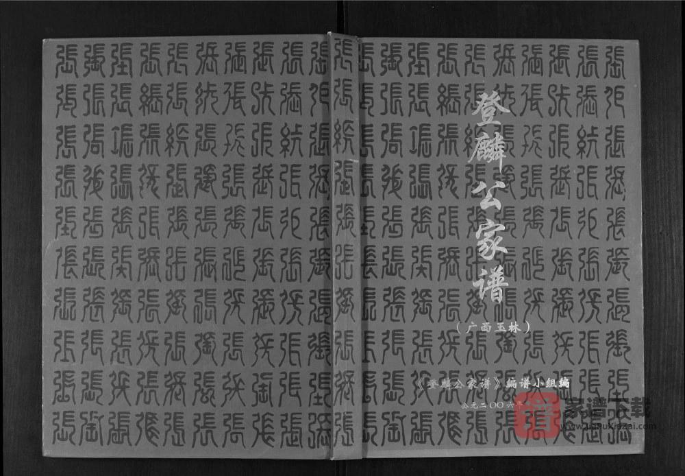 广西玉林张氏登麟公家谱PDF高清电子版下载