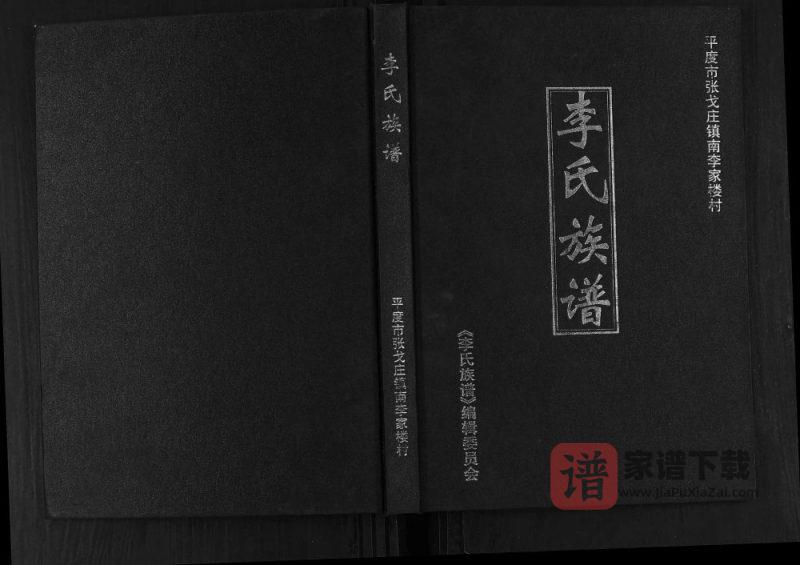 山东平度李氏族谱PDF高清电子版下载-家谱下载