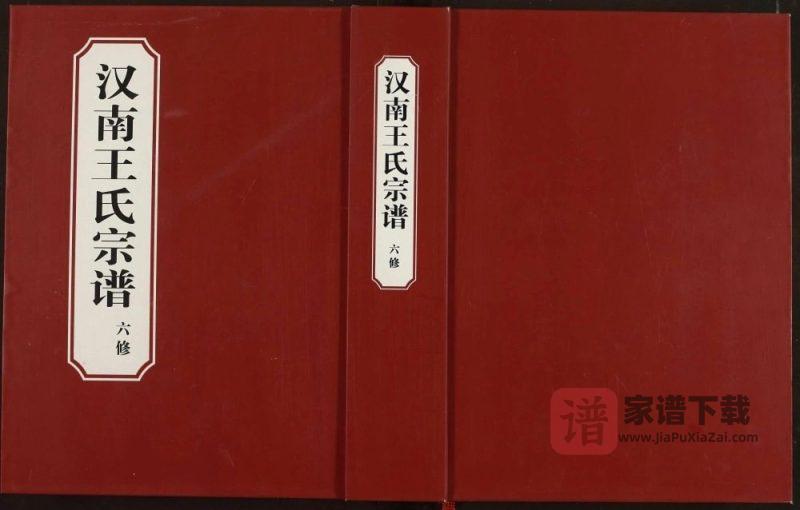 湖北武汉汉南王氏宗谱PDF高清电子版下载-家谱下载