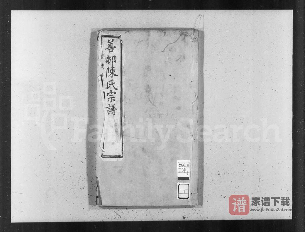 江苏江阴善村陈氏宗谱（诒谷堂）PDF高清电子版下载