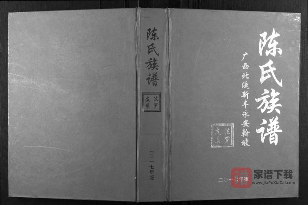 广西北流新丰永安翰坡陈氏族谱PDF高清电子版下载