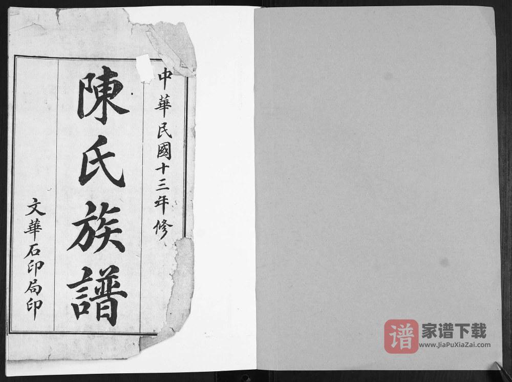 图片[2]-山东青岛即墨东章嘉埠陈氏族谱PDF高清电子版下载-家谱下载