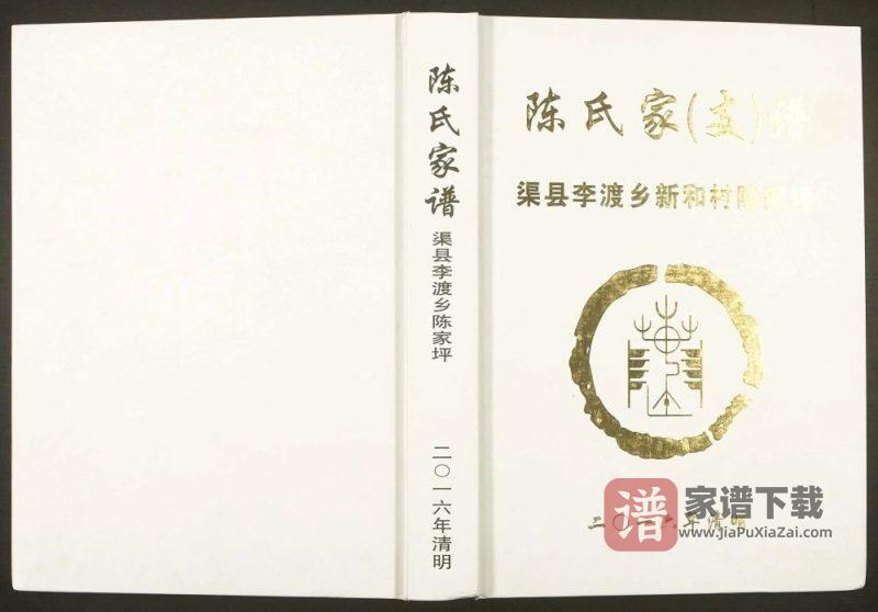 四川达州渠县李渡乡陈家坪陈氏家谱PDF高清电子版下载-家谱下载