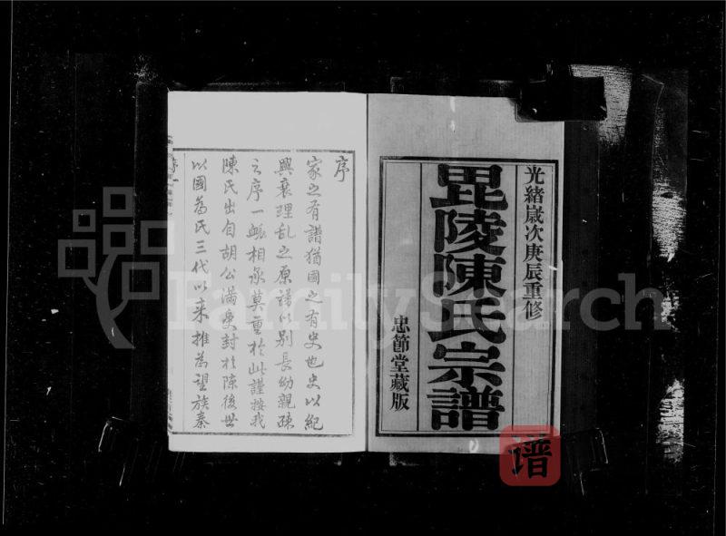 江苏常州毘陵双桂里陈氏宗谱（忠节堂）PDF高清电子版下载-家谱下载