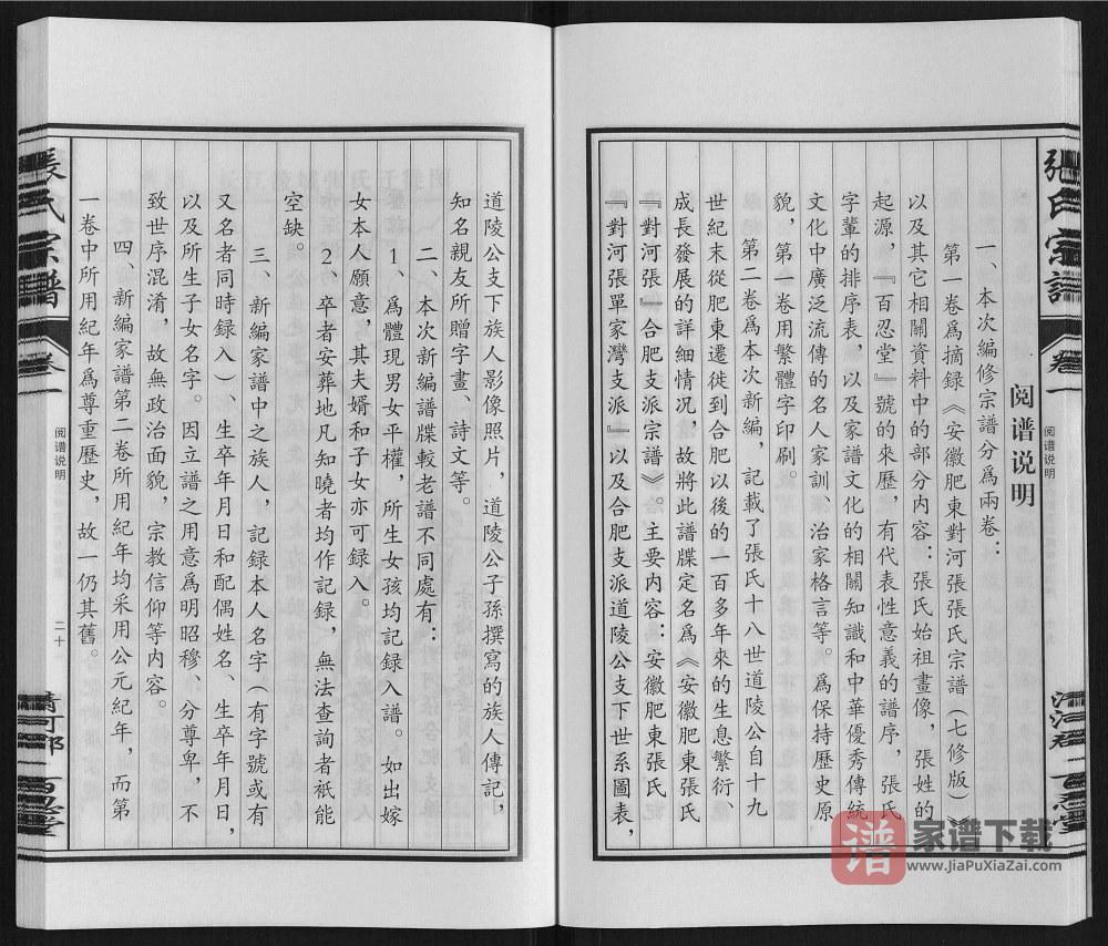 图片[2]-安徽肥东张氏“对河张”合肥支派宗谱（百忍堂）PDF高清电子版下载-家谱下载