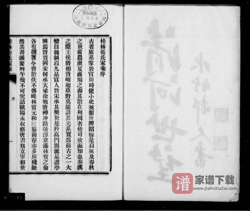 广西桂林张氏家乘PDF高清电子版下载-家谱下载