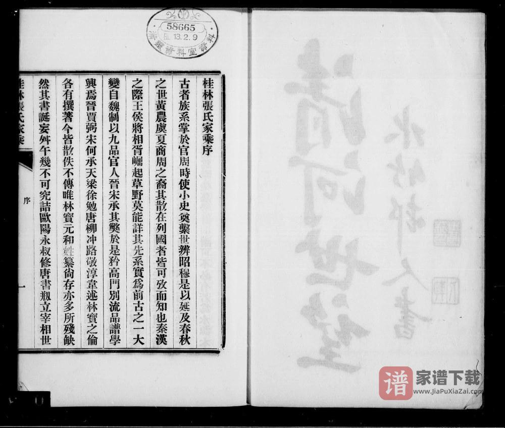图片[1]-广西桂林张氏家乘PDF高清电子版下载-家谱下载