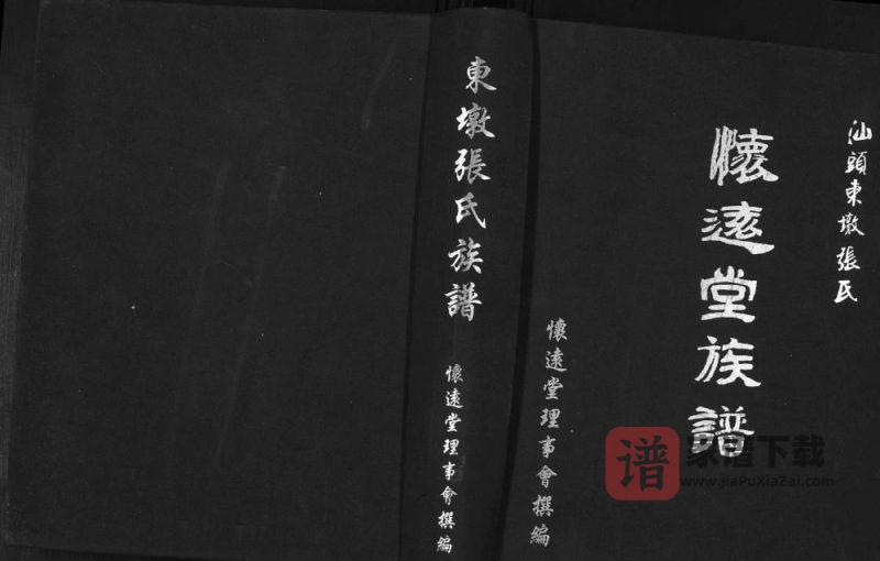 广东汕头东墩张氏族谱(怀远堂)PDF高清电子版下载-家谱下载