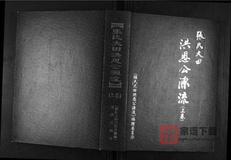贵州毕节纳雍县张氏大田洪恩公源流PDF高清电子版下载-家谱下载
