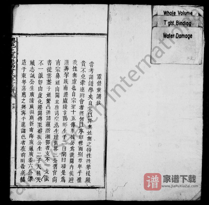 江西兴邑上迳总局曾氏重修族谱PDF高清电子版下载-家谱下载