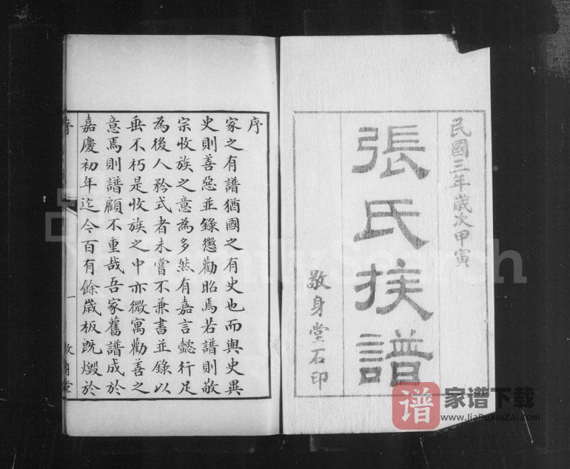 山东滨州无棣县海丰张氏家乘(敬身堂)PDF高清电子版下载-家谱下载