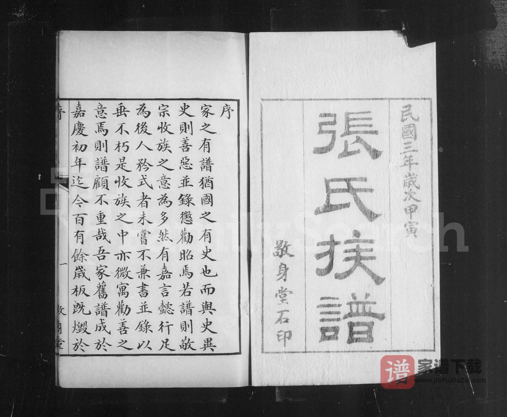图片[1]-山东滨州无棣县海丰张氏家乘（敬身堂）PDF高清电子版下载-家谱下载