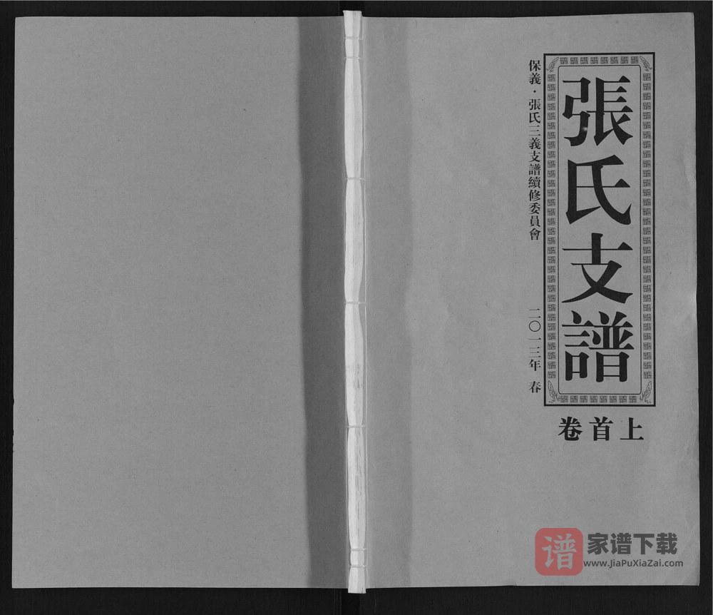图片[1]-安徽淮南寿县保义张氏三义支谱（百忍堂）PDF高清电子版下载-家谱下载