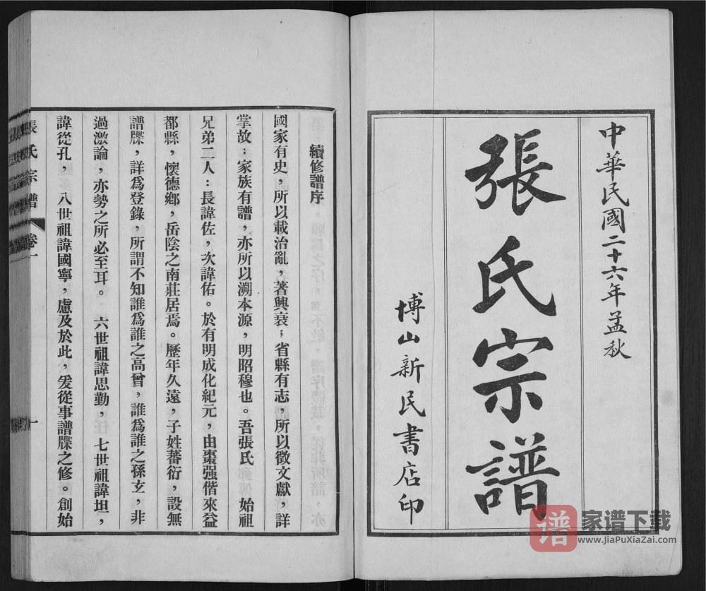 图片[2]-山东淄博岳阴张氏宗谱PDF高清电子版下载-家谱下载