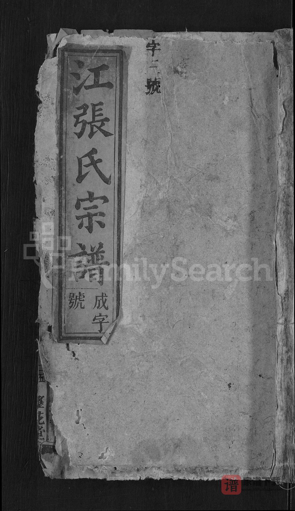 图片[1]-安徽安庆宿松县江张氏宗谱（笔花堂）PDF高清电子版下载-家谱下载