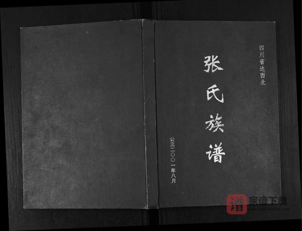 四川达州达西北张氏族谱PDF高清电子版下载