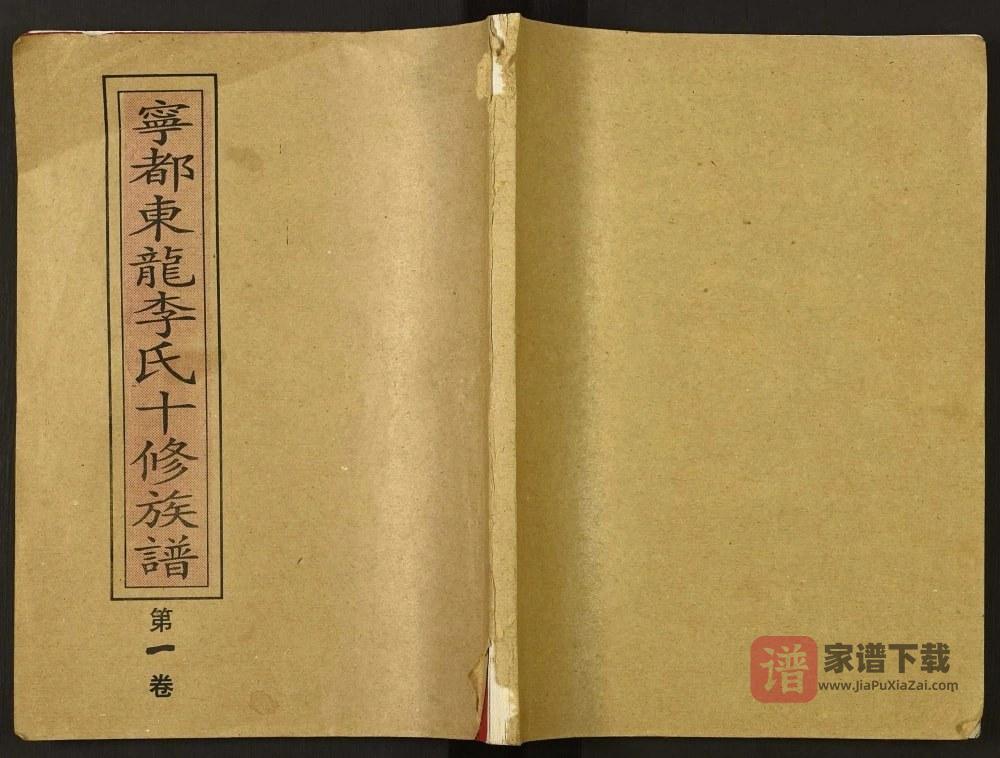 图片[1]-江西赣州宁都东龙李氏十修族谱PDF高清电子版下载-家谱下载