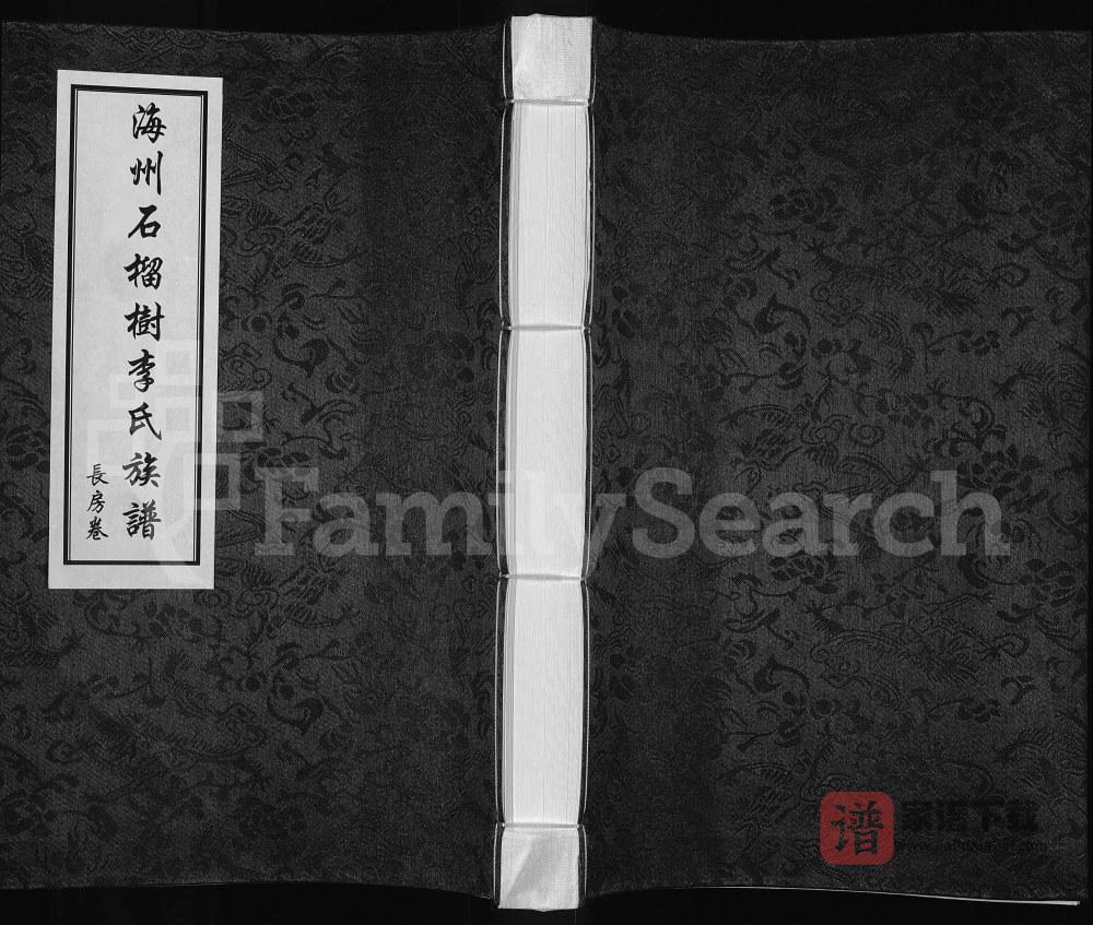 江苏连云港东海县海州石榴树李氏族谱（陇西堂）PDF高清电子版下载