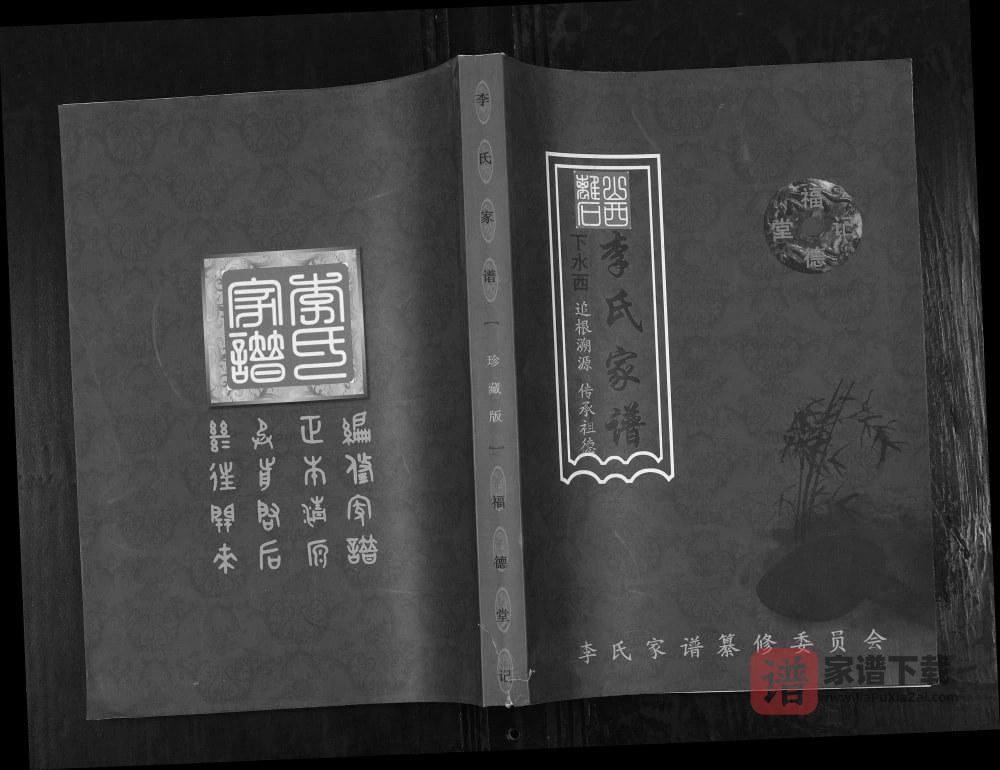 山西吕梁离石区下水西李氏家谱（福德堂）PDF高清电子版下载