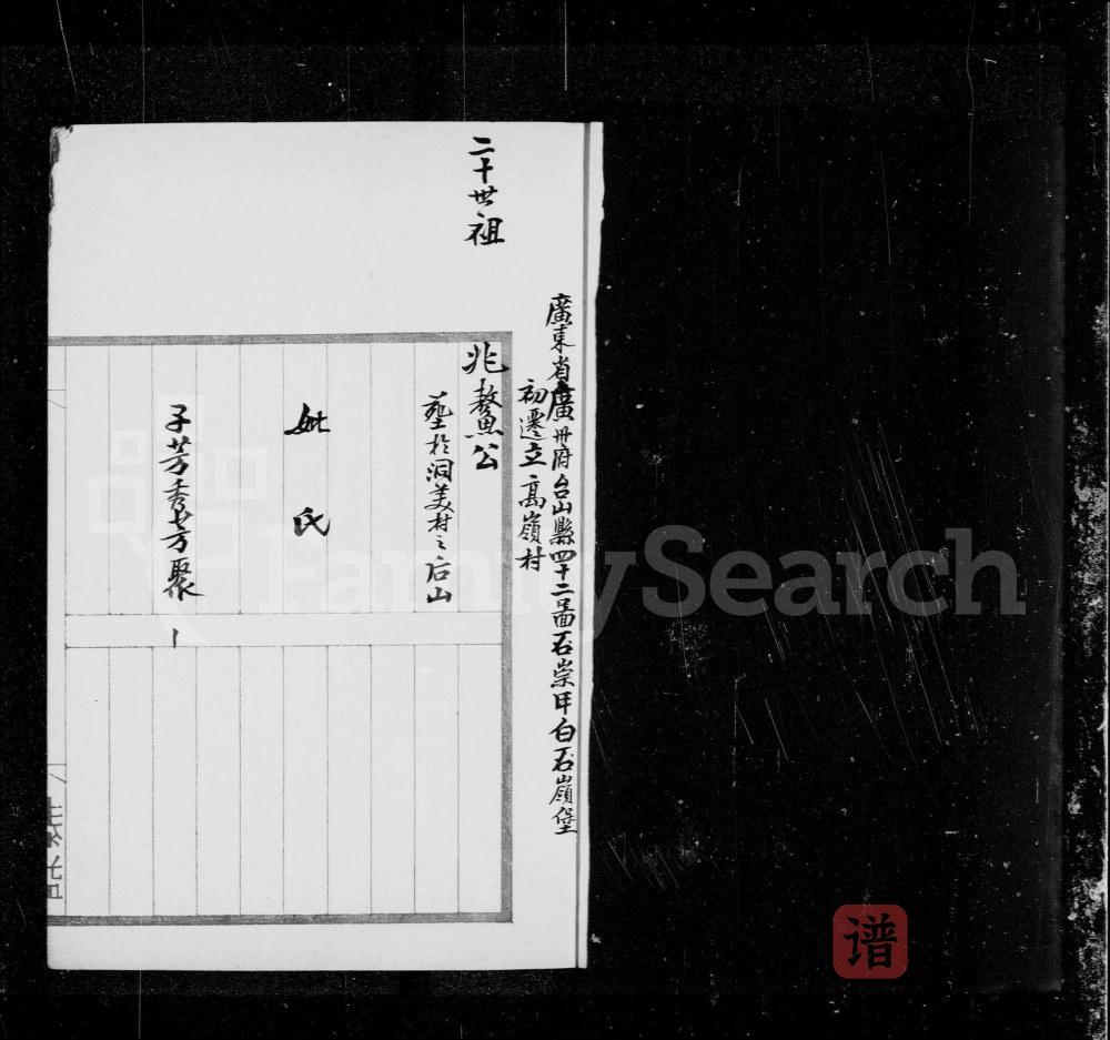广东台山高岭李氏家谱PDF高清电子版下载