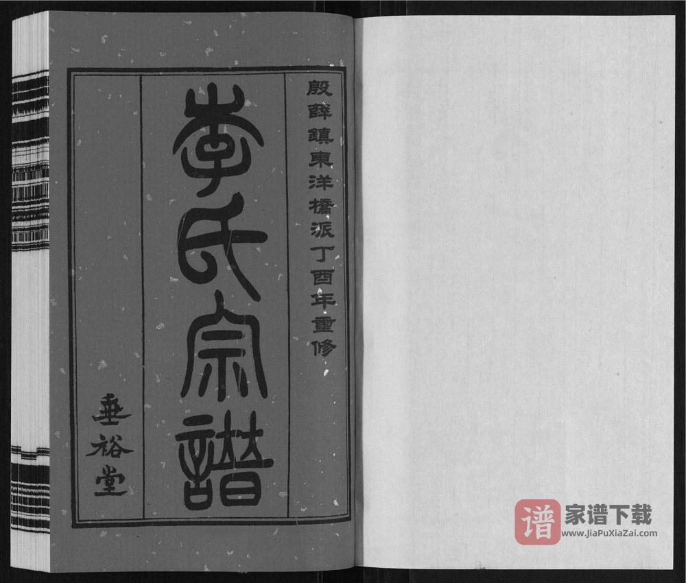 图片[2]-江苏常州武进区李氏东洋桥派家谱（垂裕堂）PDF高清电子版下载-家谱下载