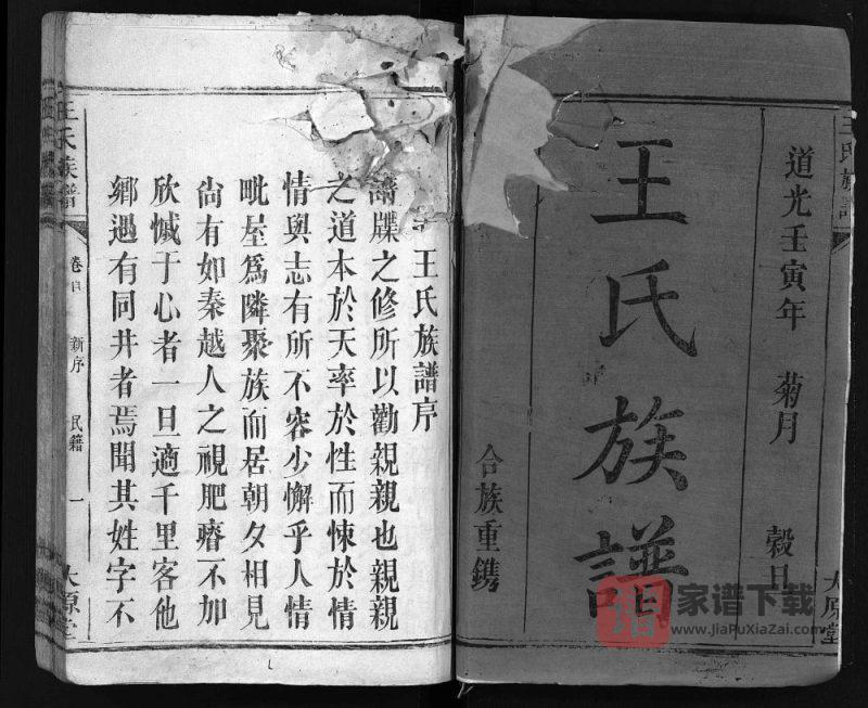 广东江西王氏族谱(太原堂)PDF高清电子版下载-家谱下载