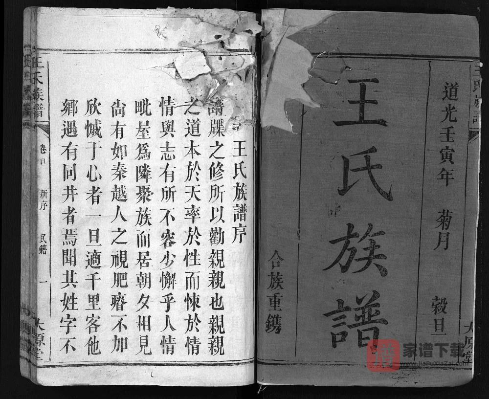 广东江西王氏族谱（太原堂）PDF高清电子版下载