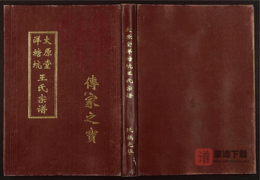 图片[1]-江西赣州南康区洋塘坑王氏宗谱（太原堂）PDF高清电子版下载-家谱下载