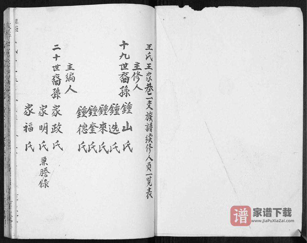 图片[2]-江苏盐城苏盐龙冈王氏王家巷一支族谱（惇叙堂）PDF高清电子版下载-家谱下载
