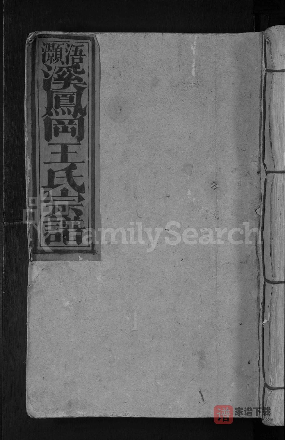 江西赣州宁都县浯灏溪凤冈王氏宗谱PDF高清电子版下载