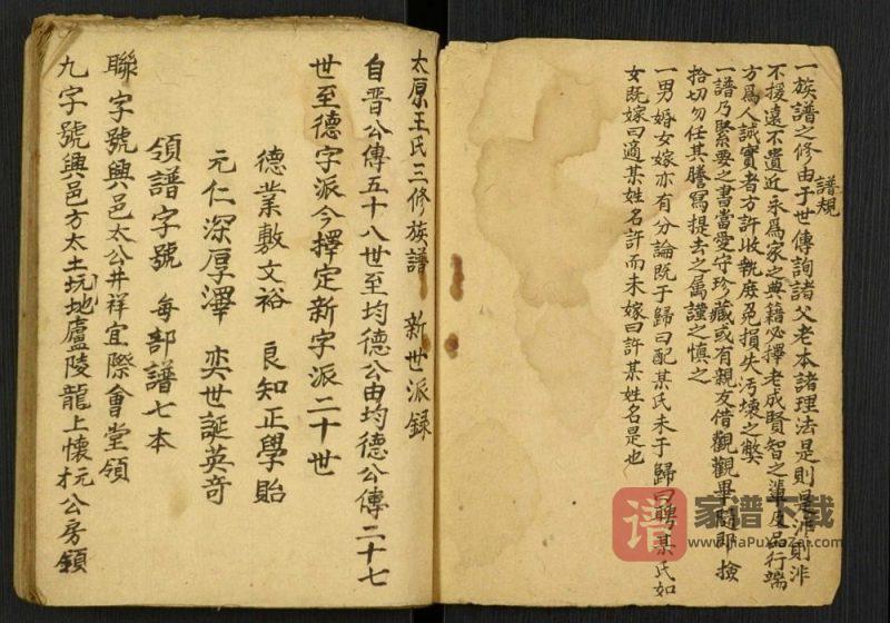 江西吉安永丰县王氏族谱PDF高清电子版下载-家谱下载