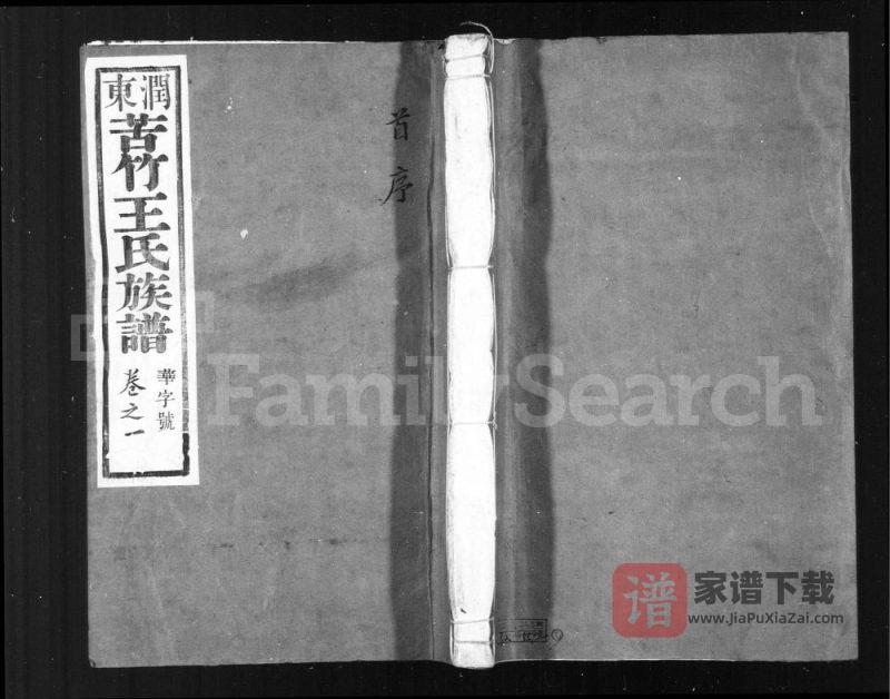 江苏镇江润东苦竹王氏族谱(宗德堂)PDF高清电子版下载-家谱下载