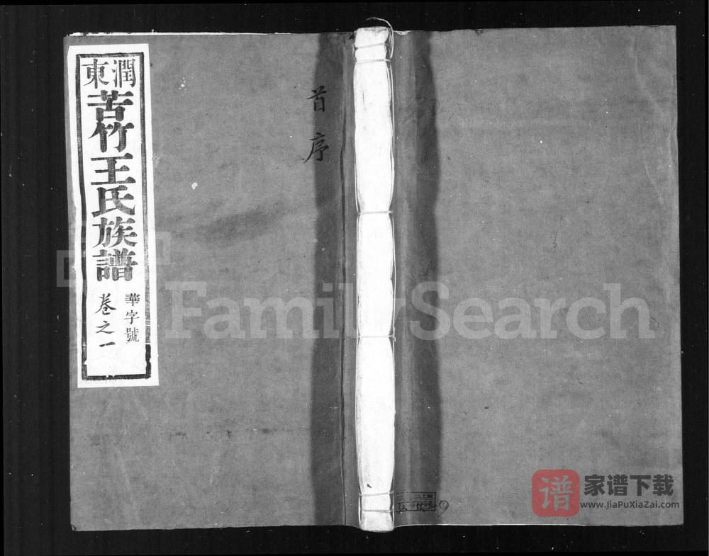江苏镇江润东苦竹王氏族谱（宗德堂）PDF高清电子版下载