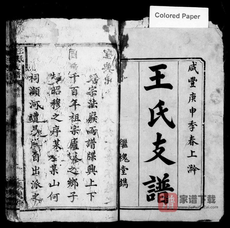 湖南湘乡上湘东塘平王氏支谱(继槐堂)PDF高清电子版下载-家谱下载
