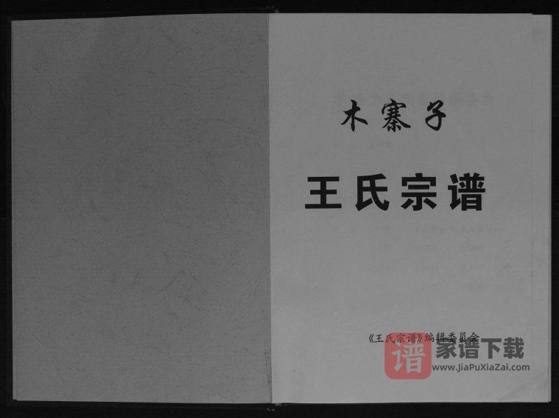 四川巴中平昌县木寨子王氏宗谱PDF高清电子版下载-家谱下载