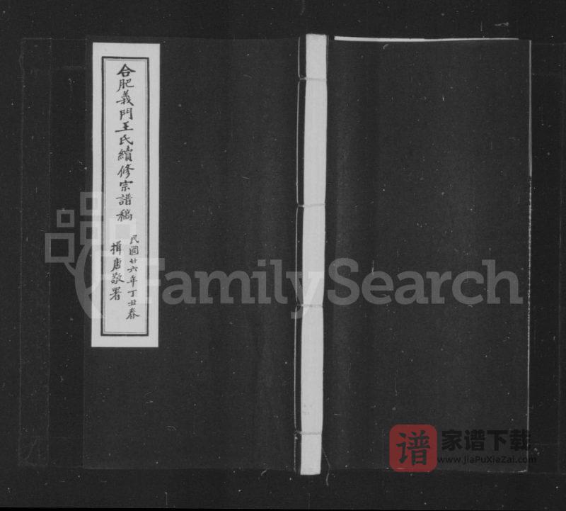 安徽合肥义门王氏重修宗谱(慎余堂)PDF高清电子版下载-家谱下载