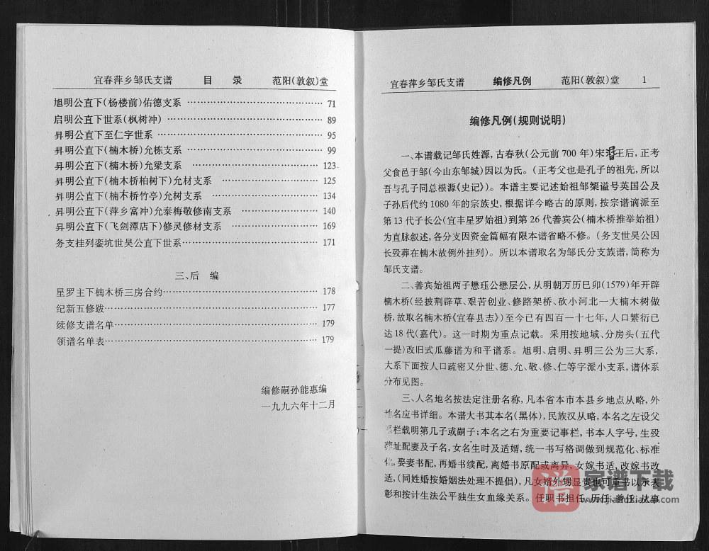 图片[2]-江西宜春萍乡邹氏支谱PDF高清电子版下载-家谱下载
