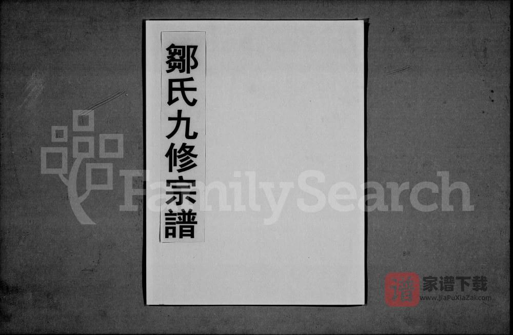 江西高安市邹氏九修宗谱（回春堂）PDF高清电子版下载