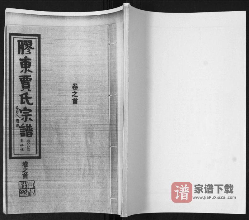山东平度胶东贾氏宗谱PDF高清电子版下载-家谱下载