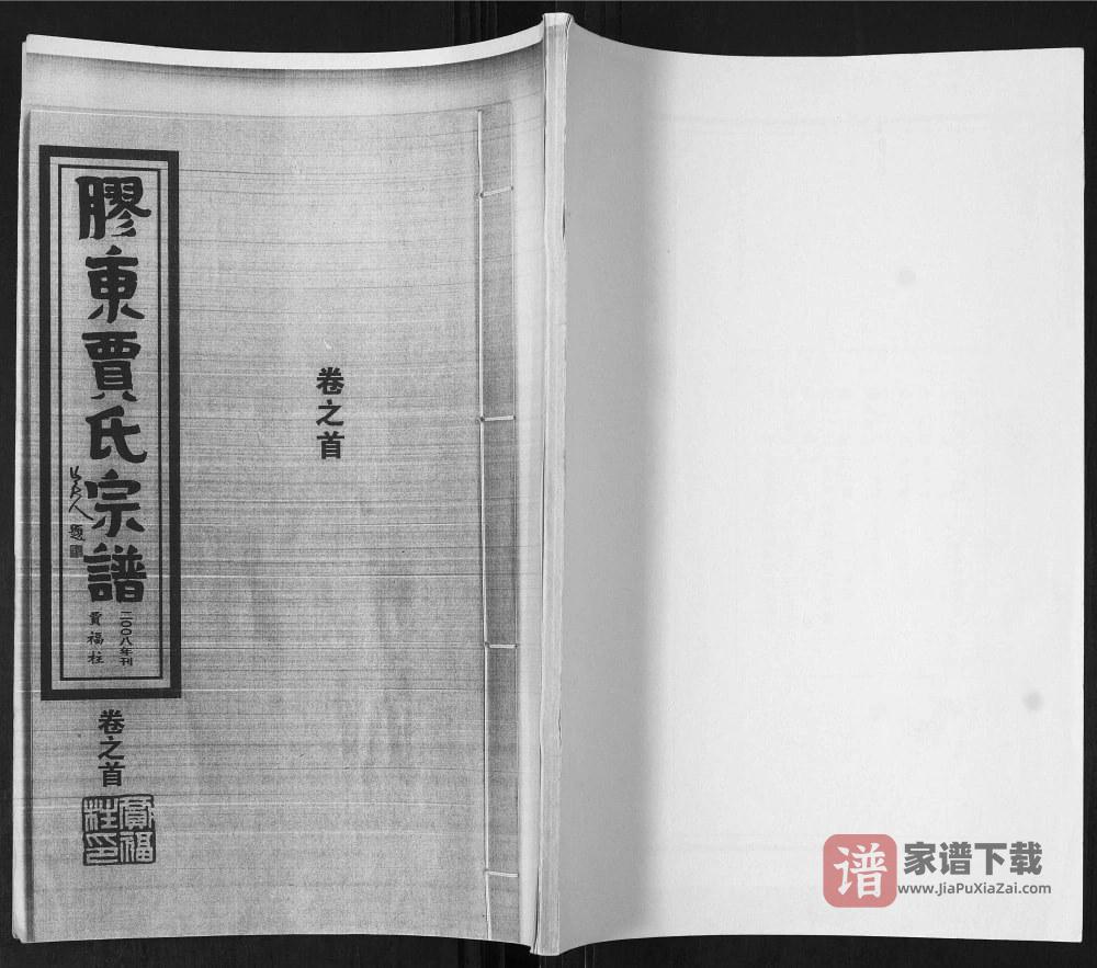 山东平度胶东贾氏宗谱PDF高清电子版下载