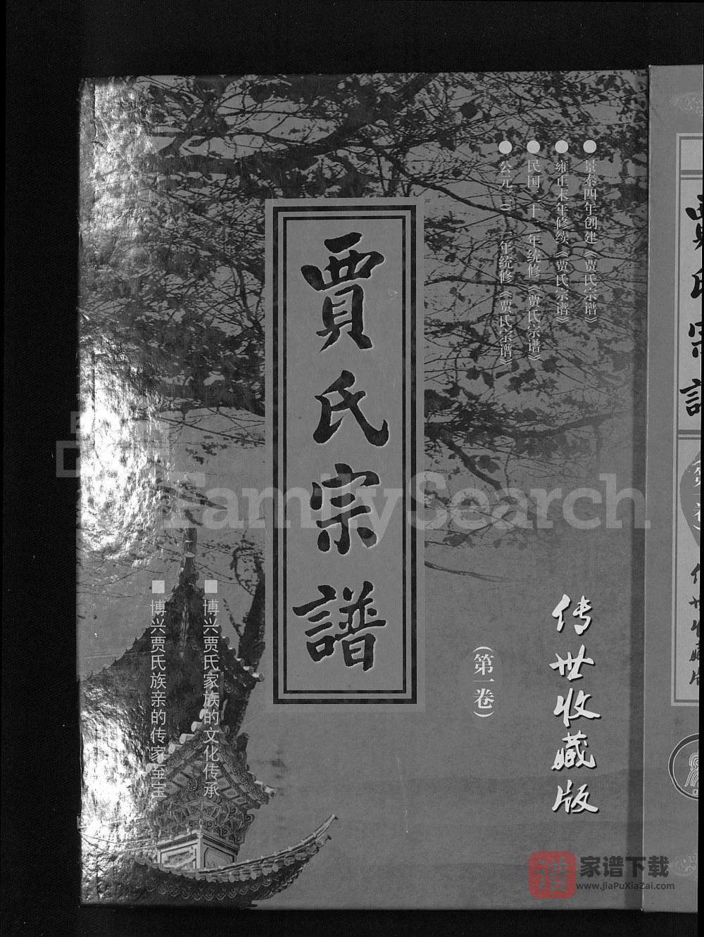 山东滨州博兴县贾氏宗谱PDF高清电子版下载