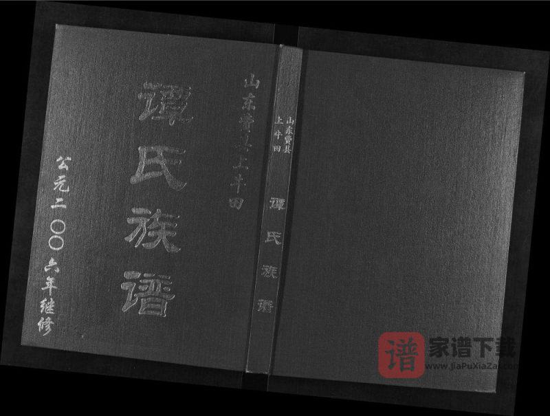 山东临沂费县谭氏族谱PDF高清电子版下载-家谱下载