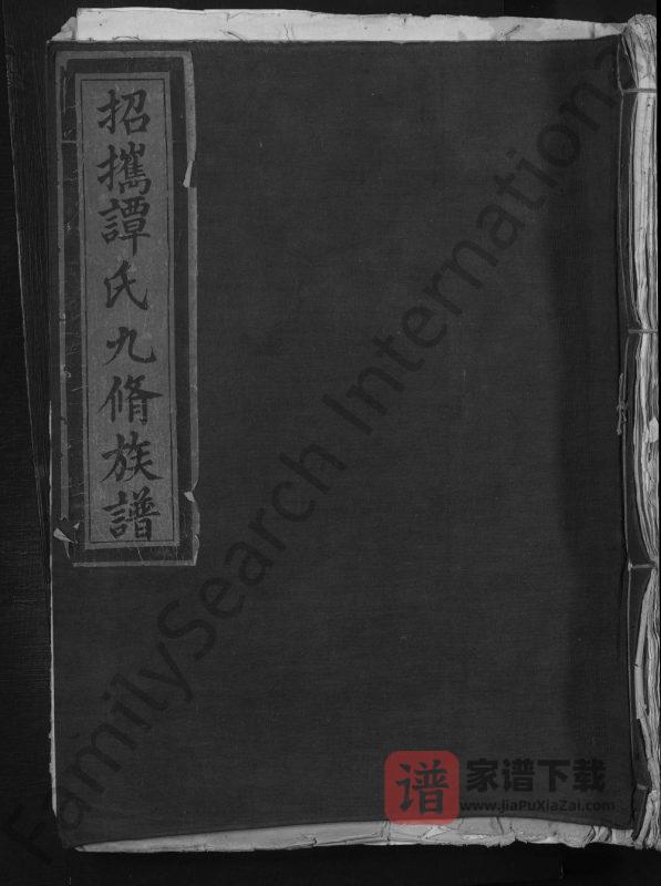 江西抚州乐安县招携谭氏九修族谱PDF高清电子版下载-家谱下载