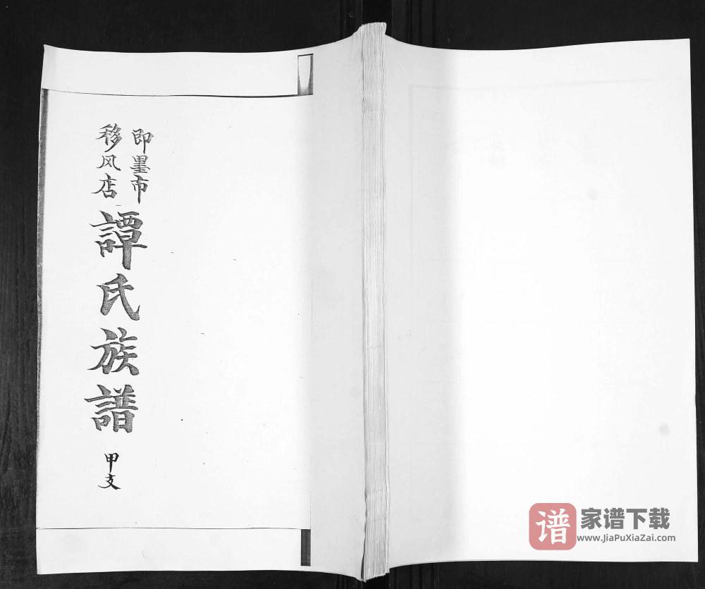 山东青岛即墨移风店谭氏族谱PDF高清电子版下载
