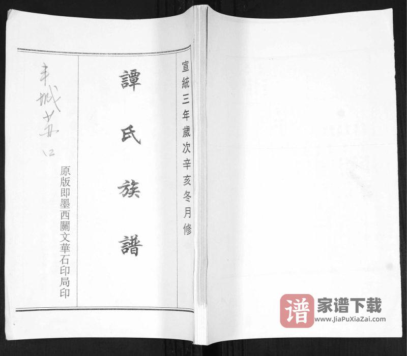山东青岛即墨谭氏族谱PDF高清电子版下载-家谱下载