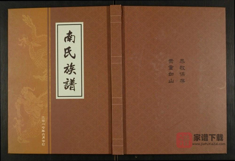 山东泰安东平县南氏族谱PDF高清电子版下载