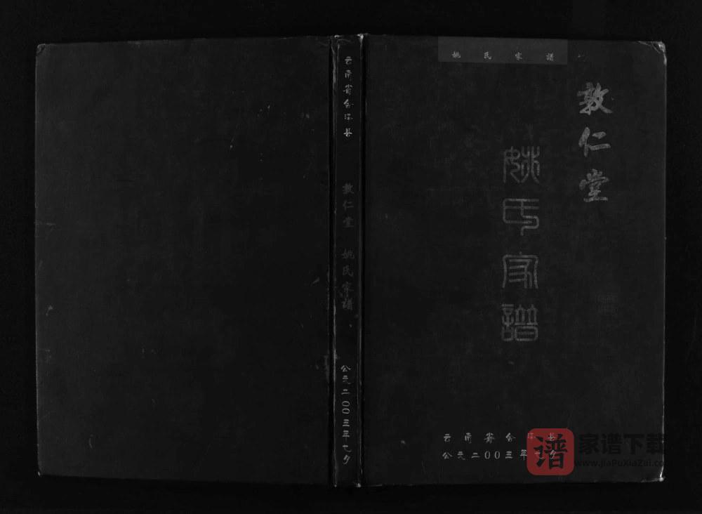 云南曲靖会泽敦仁堂姚氏家谱PDF高清电子版下载